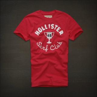 T-shirt Hollister Homme en Rouge